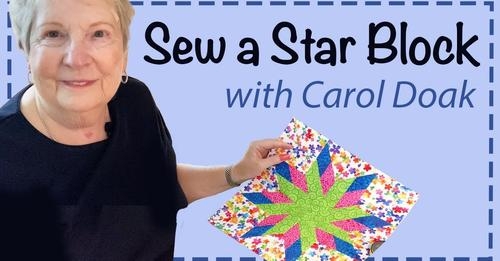 Sew A Star Video Sew A Star Video